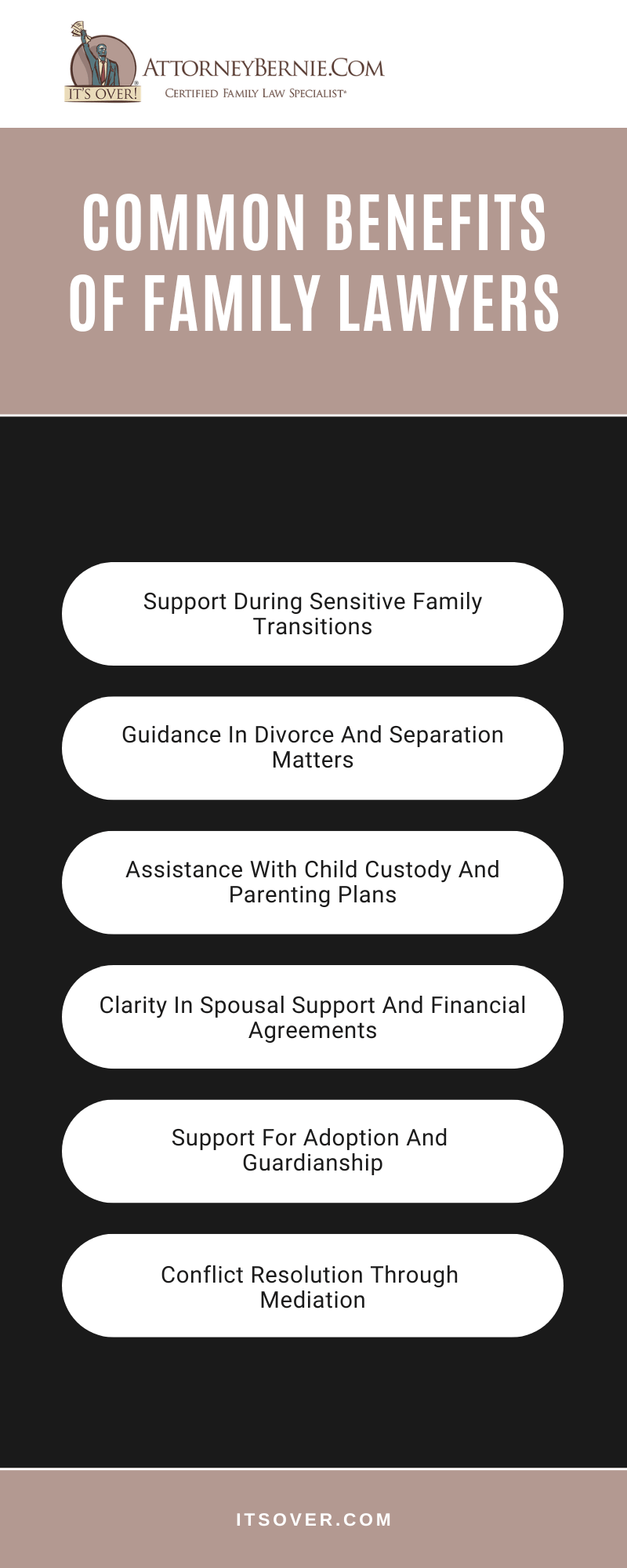 Common Benefits Of Family Lawyers Infographic
